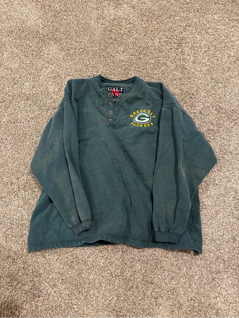 Vintage 1990s men’s large Green Bay packers thermal long sleeve sweatshirt